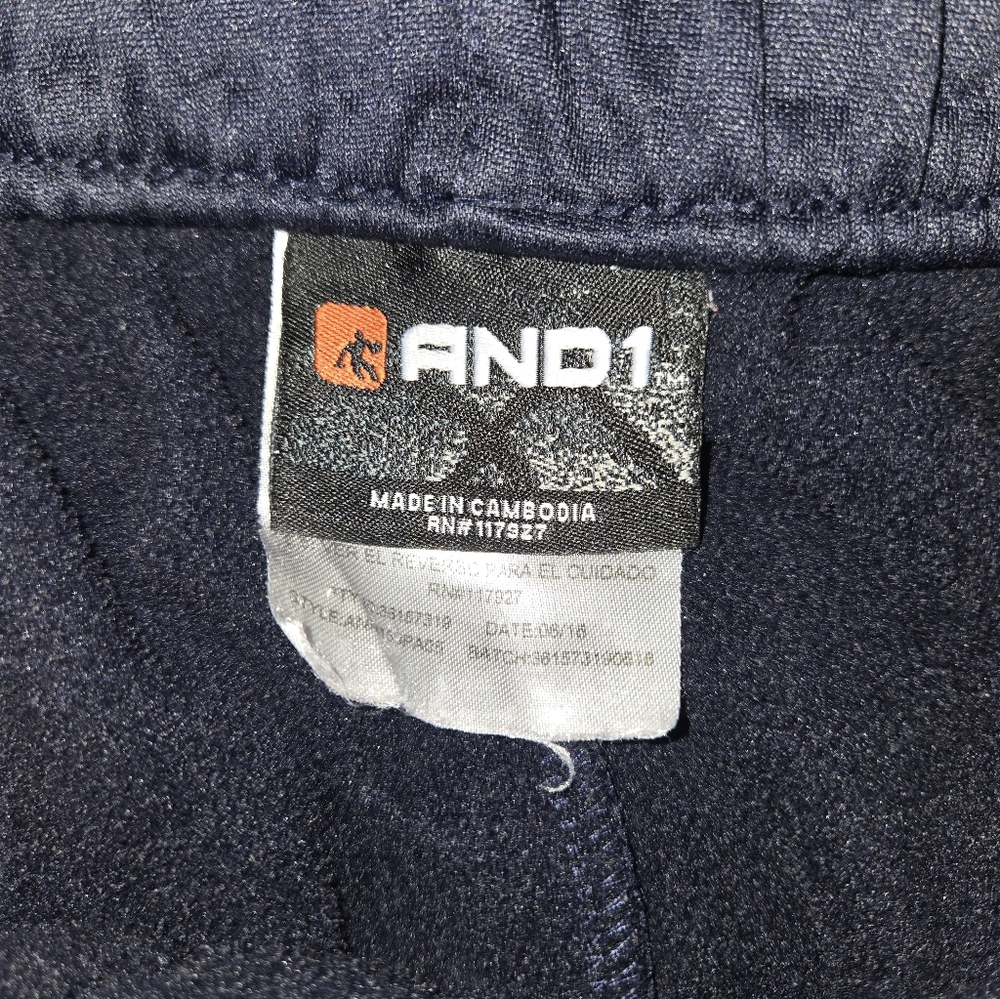AND1 Men's XL Navy Athletic Pants - Picture 8 of 10